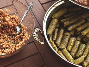 ورق العنب باللحمة المفرومة