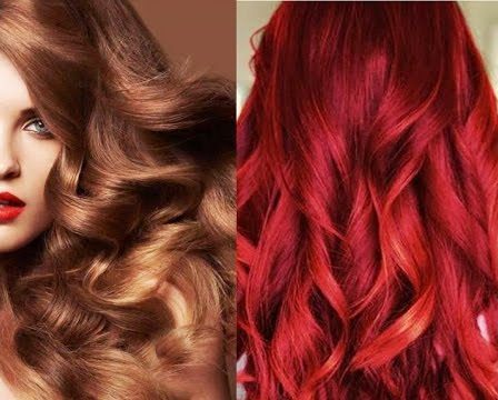 غيرى لون شعرك في البيت.. طرق صبغ الشعر باللون الأحمر و باللون البني بمواد طبيعة لون شعر تحفة وثابت جدا
