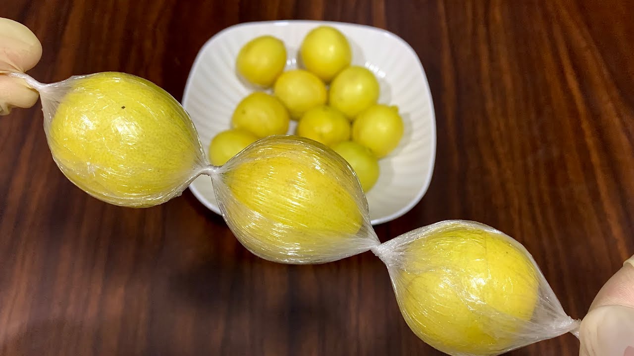 فكرة عبقرية لتخزين الليمون من السنه للسنه بدون تغير في اللون أو الطعم بصوره أمنة 100%