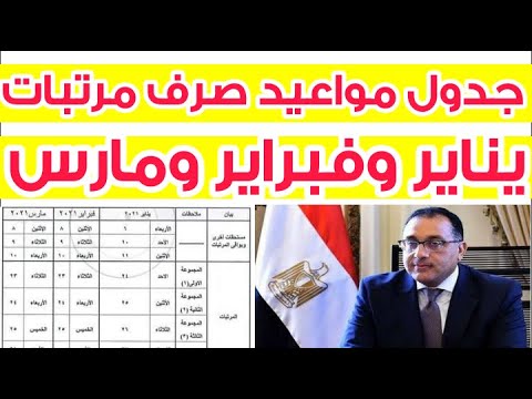 عاااجل :- مواعيد صرف مرتبات شهر يناير وفبراير في كل القطاعات بعد بيان وزارة المالية المصرية