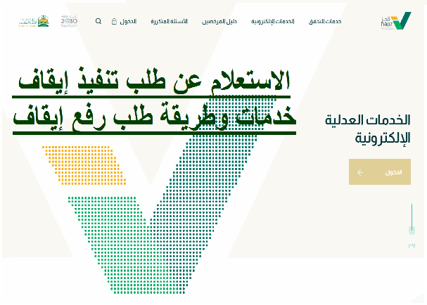 الاستعلام عن طلب تنفيذ إيقاف خدمات وطريقة طلب رفع إيقاف