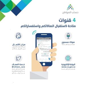 رقم التواصل مع حساب المواطن