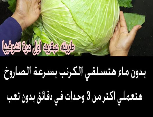 عاوزة تعملى كرنب من غير ما تسلقة اقولك انا ازاى.... فكرة عبقرية لسلق الكرنب من غير ماء وهيطلع معاكى بالوحدة