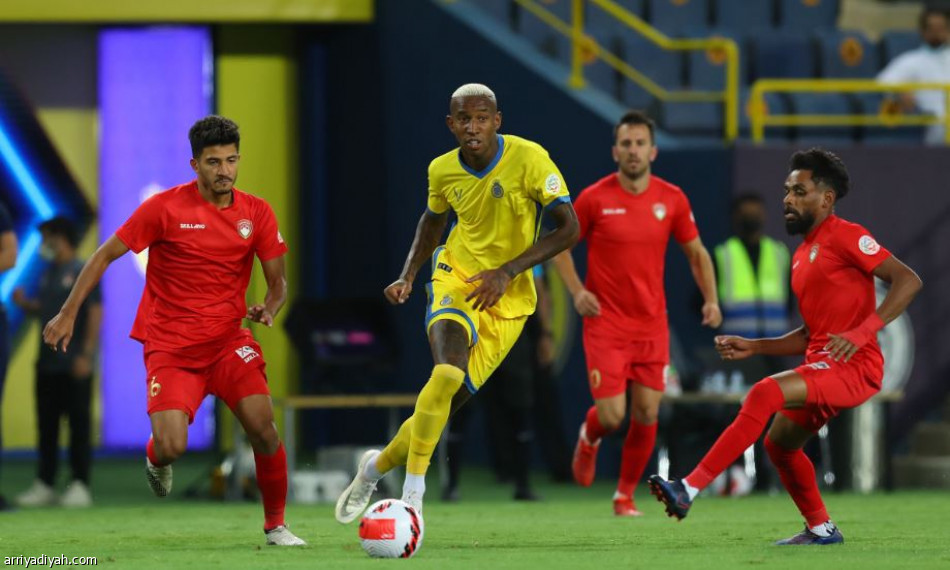 النصر ضد ضمك الهدف واحد