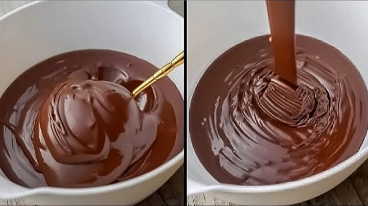 طريقة عمل صوص الشوكولاتة بالحليب البودر بدون زبدة أو دهون