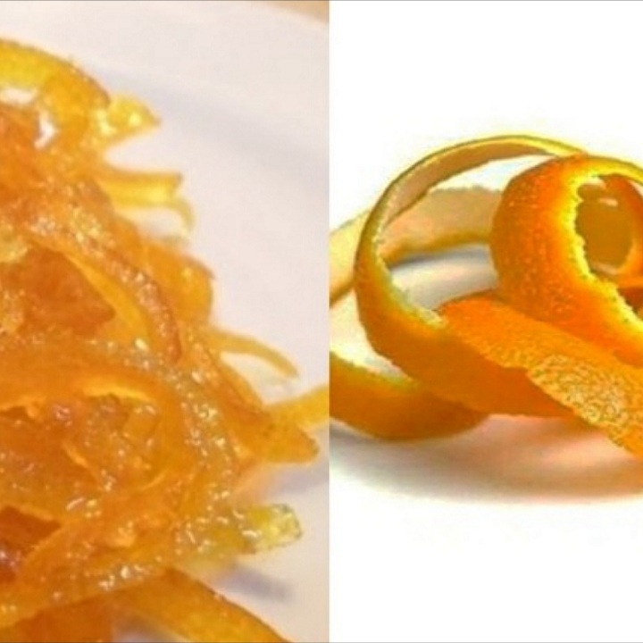 طريقة عمل قشر البرتقال الكرستال لتزيين الأيس كريم والحلويات المختلفة