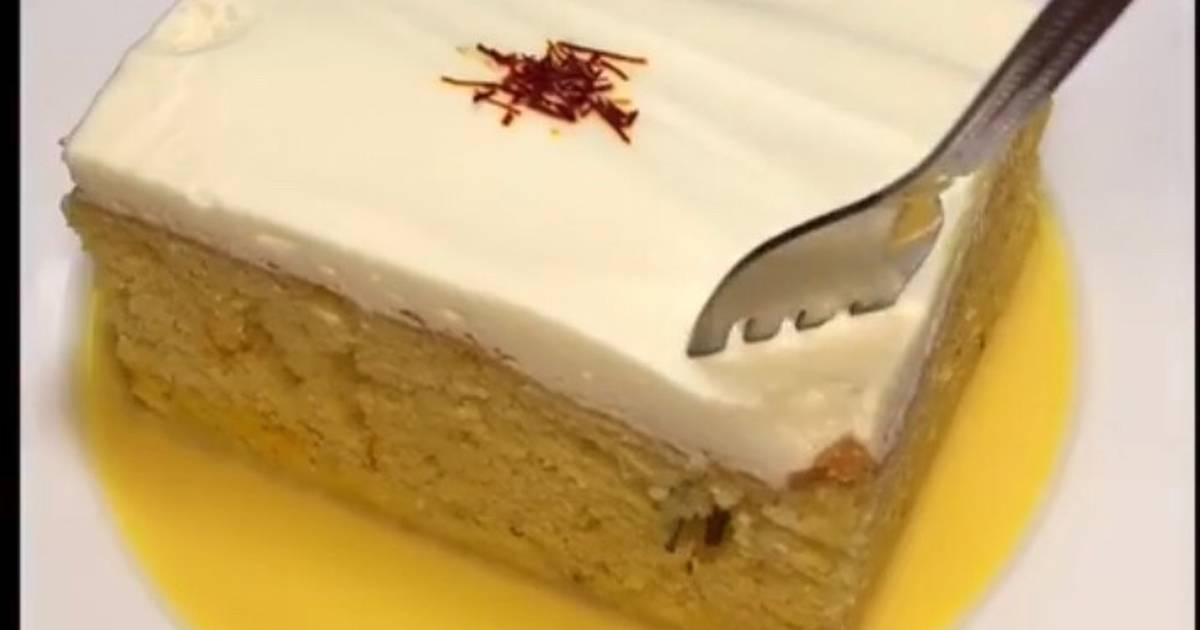 طريقة عمل كيكة الزعفران الأصلية في البيت بأسهل طريقة وأبسط المكونات
