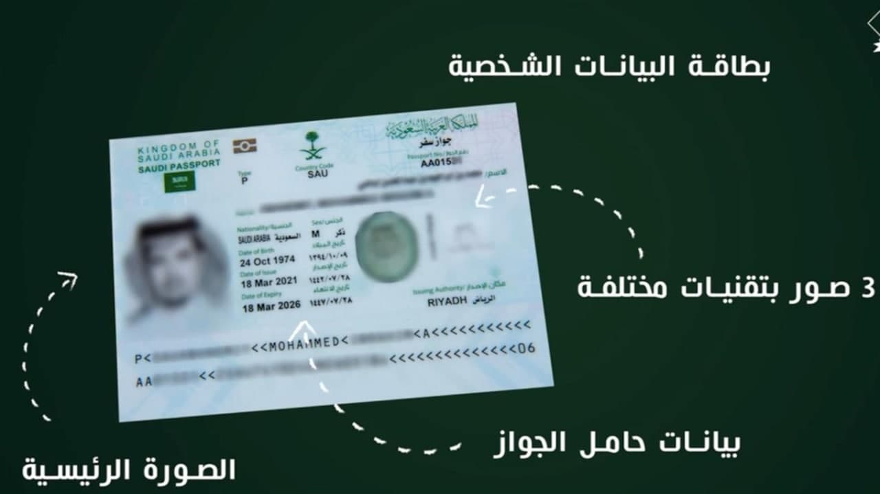 جواز السفر السعودي الالكتروني الجديد