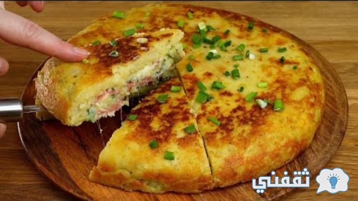 فطيرة البطاطس بالجبنة