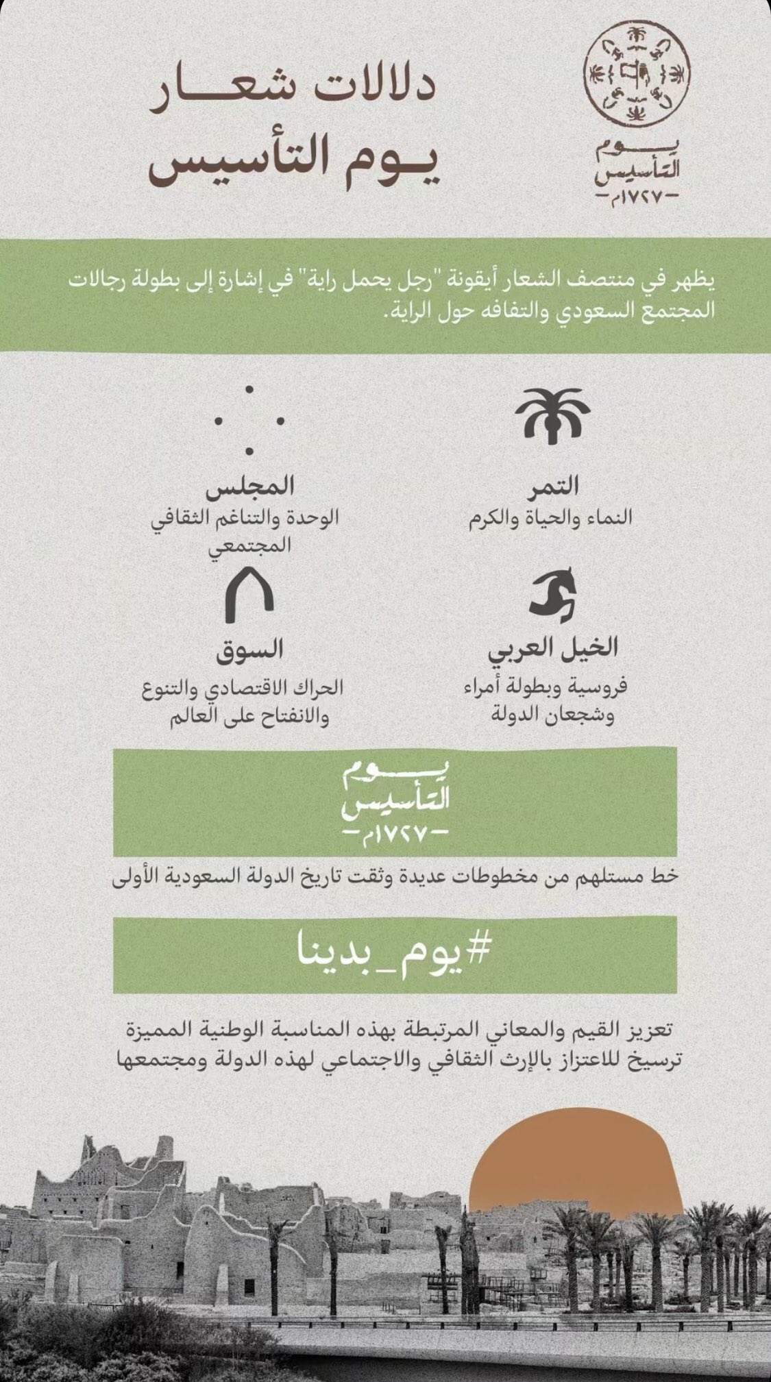 متى يوم التاسيس السعودي