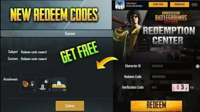 أكواد ببجي 2022 غير مستعملة وصالحة للجميع للحصول علي الهدايا والمكافآت PUBG MOBILE