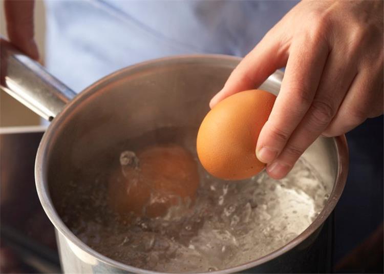 والبيضه بيضه من وضع الماء الماء البارد ساخنه لدرجه يحدث في عند كوب ماذا مسلوقه حراره حل عند