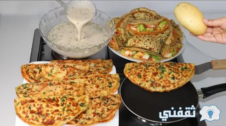 فطائر الطاسة السائلة السريعة