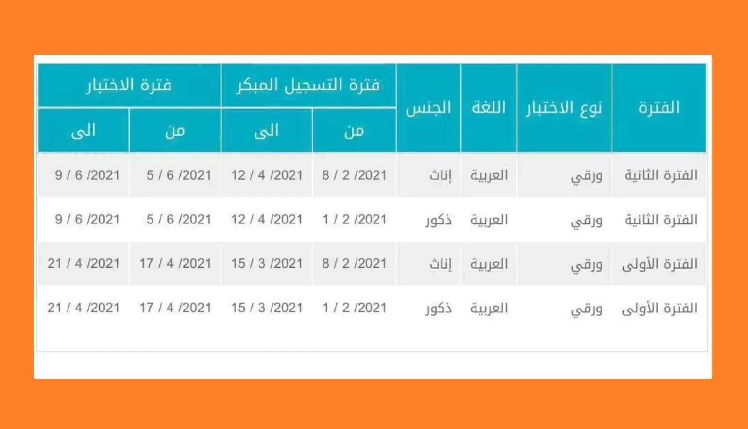 متى يفتح تسجيل التحصيلي 1443