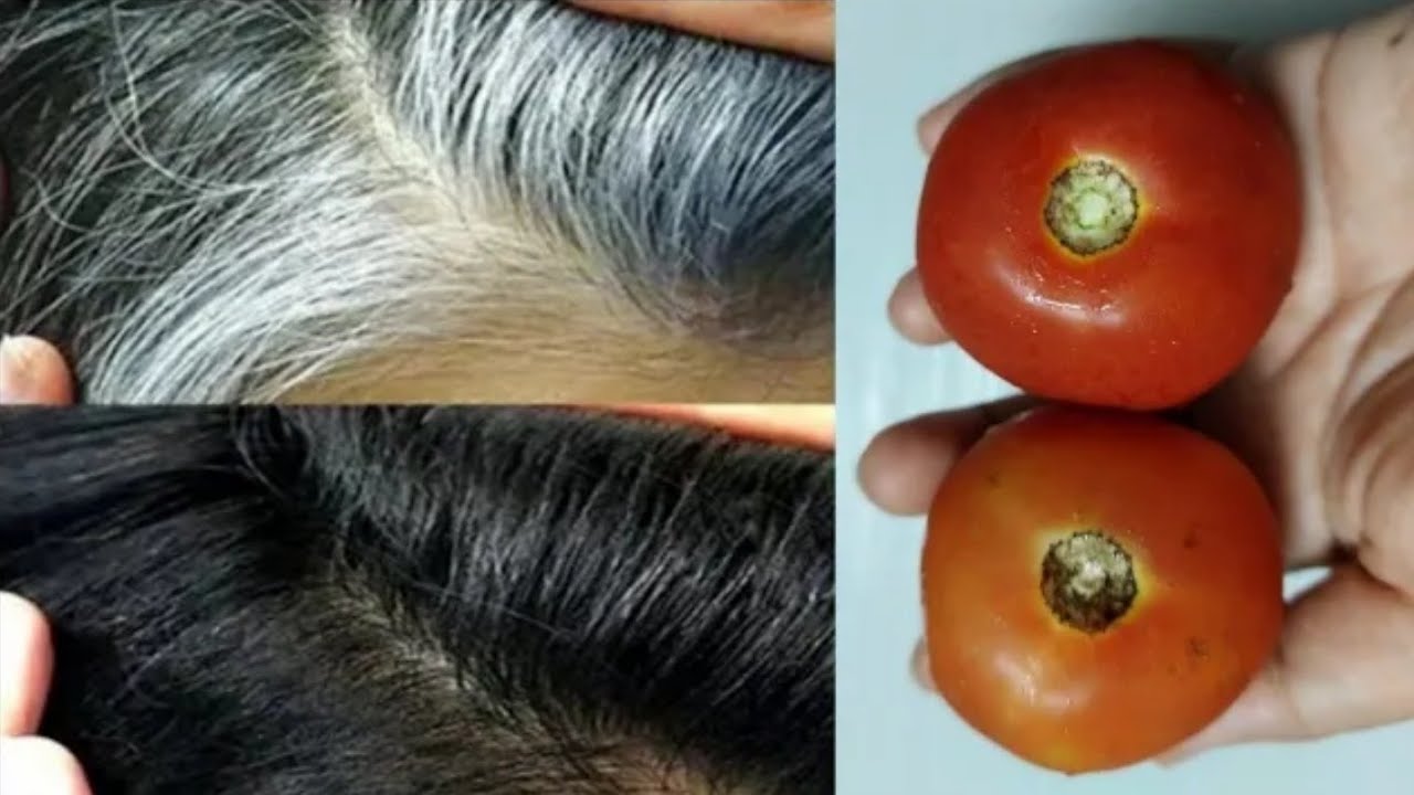 وصفة الطماطم للتخلص من الشعر الأبيض