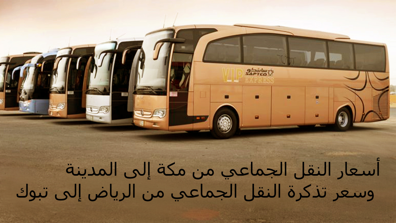 أسعار النقل الجماعي من مكة إلى المدينة وسعر تذكرة النقل الجماعي من الرياض إلى تبوك