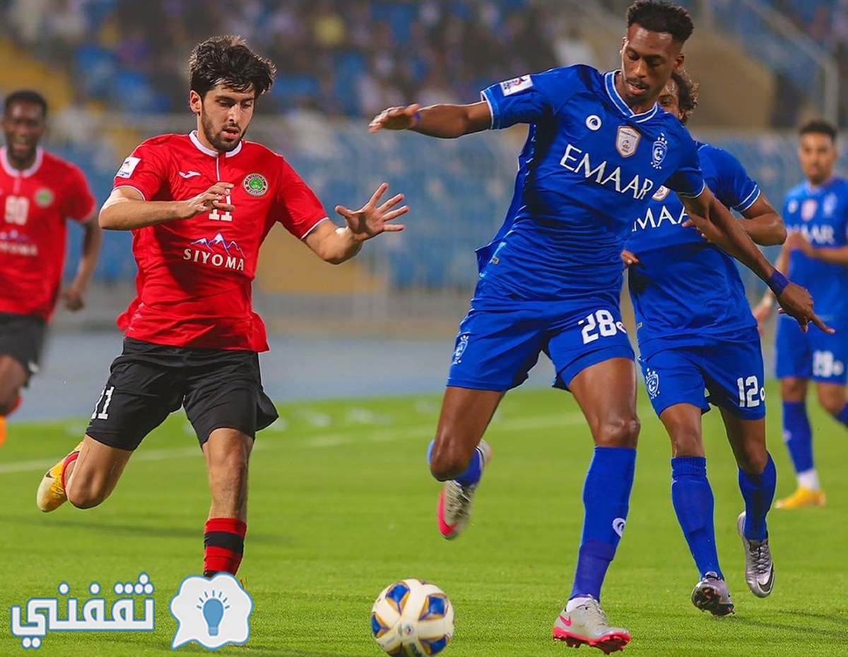 مباراة استقلال دوشنبه والهلال