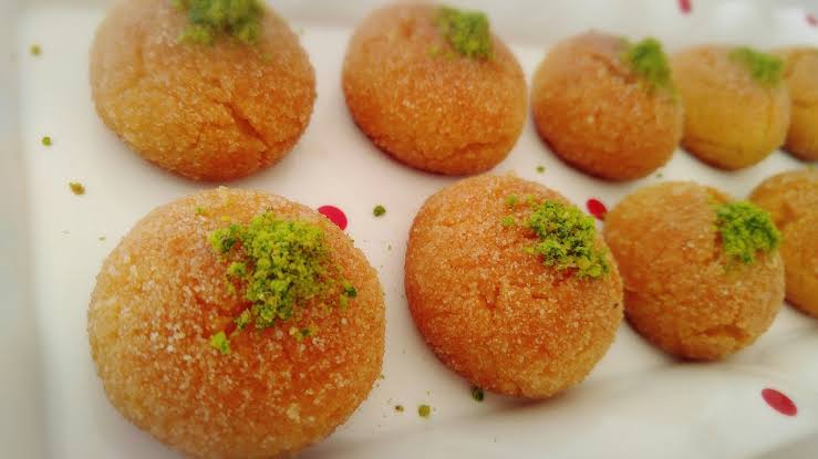 حلوى كرات السميد التركية