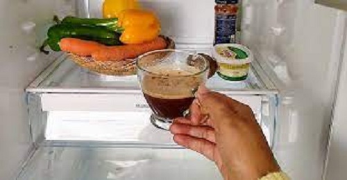 وضع القهوة في الثلاجة