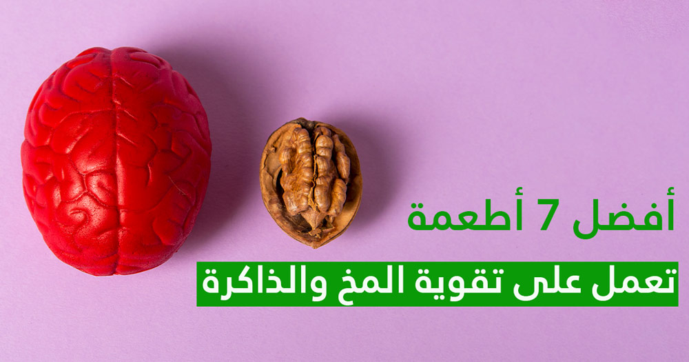 أطعمة تغدية المخ