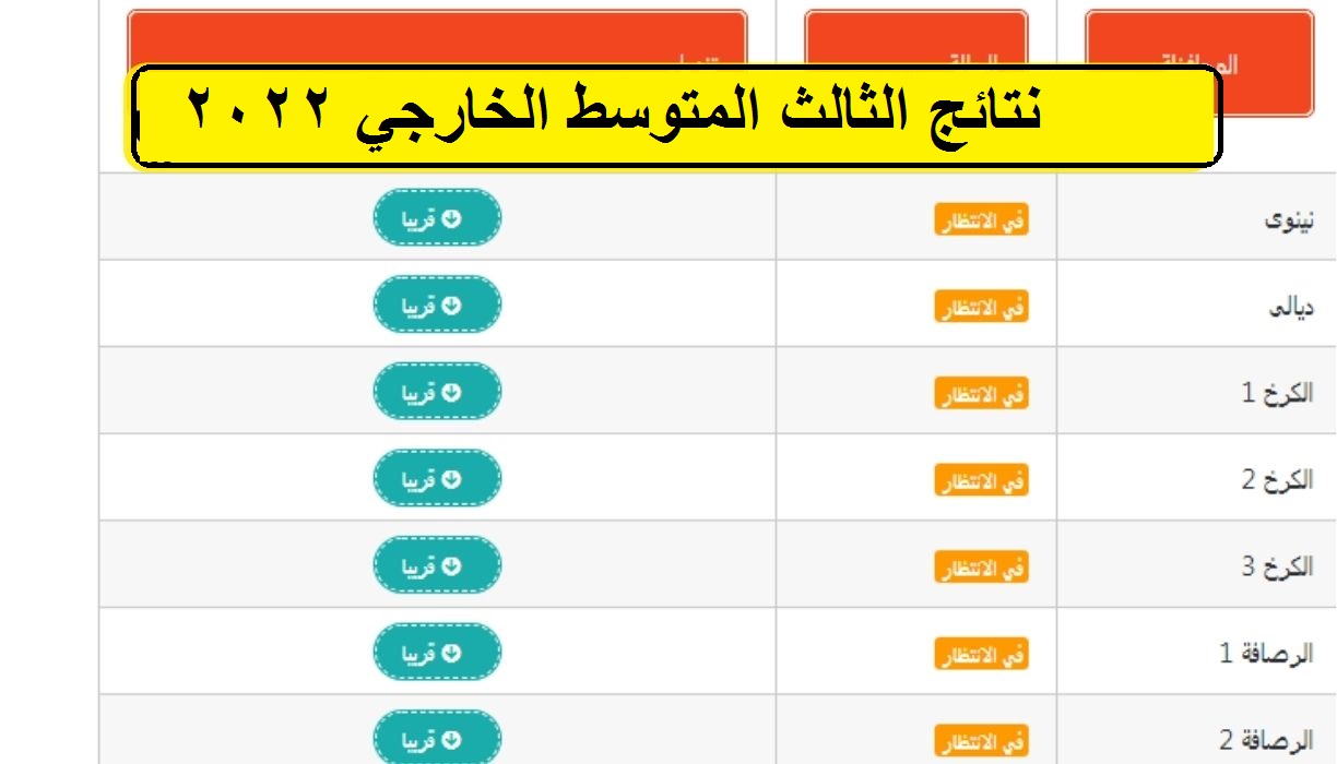 خطوات استخراج نتائج الثالث المتوسط الخارجي 2022