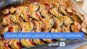 طريقة عمل الراتاتوي خلطبيطة بالصلصة ratatouille