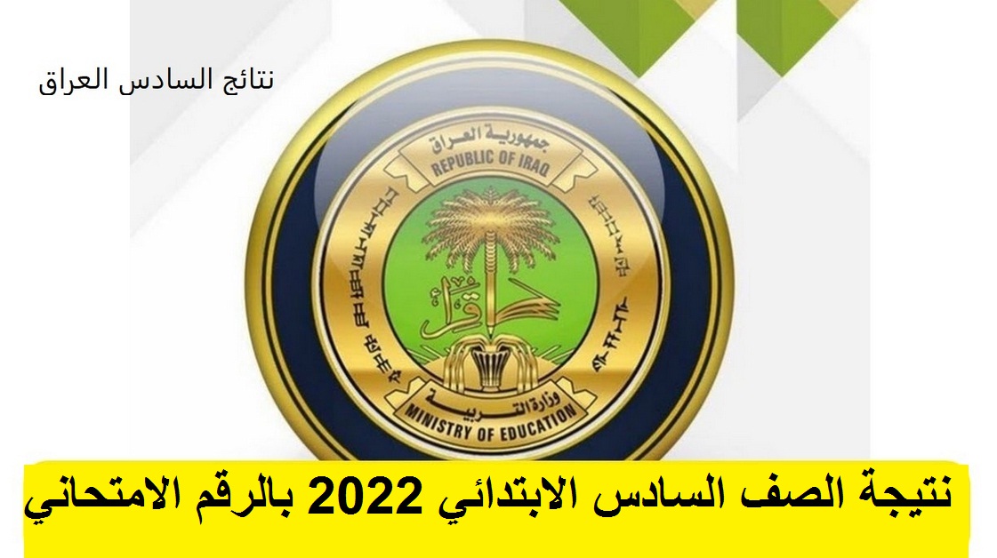 نتيجة الصف السادس العراقي الآن بالرقم الامتحاني pdf موقع نجاح وزارة التربية