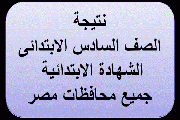 نتيجة الصف السادس الترم الثاني 2022 برقم الجلوس