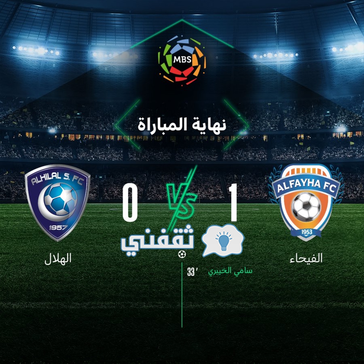 نتيجة مباراة الفيحاء والهلال