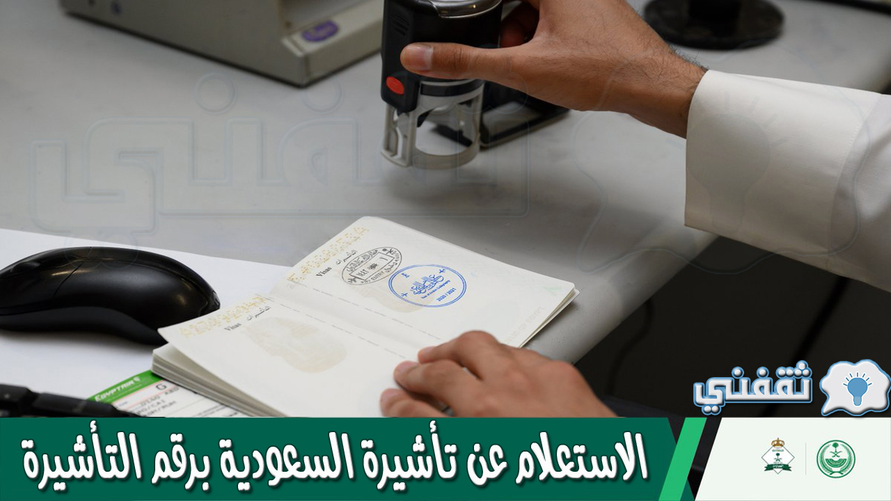 الاستعلام عن تأشيرة السعودية برقم التأشيرة