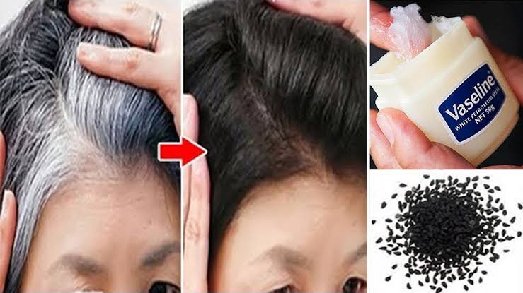 بدون صبغات كيميائية.. معجزة ملعقة فازلين لعلاج الشعر الأبيض نهائيا بدون رجوعة مرة أخرى