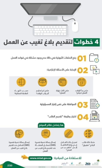 خدمه تقديم بلاغ تغيب