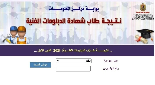 رابط نتيجة الدبلومات الفنية 2022