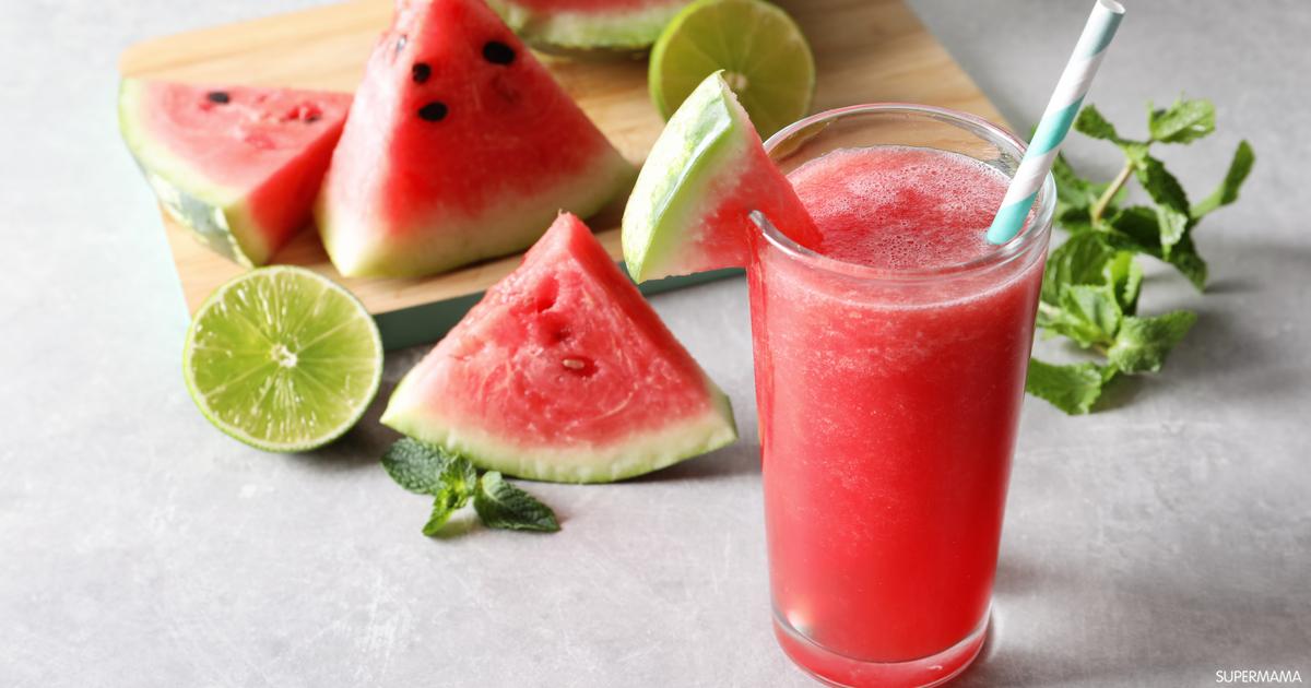 عصير البطيخ بالنعناع المنعش من حر الصيف بطريقة سهلة فى المنزل