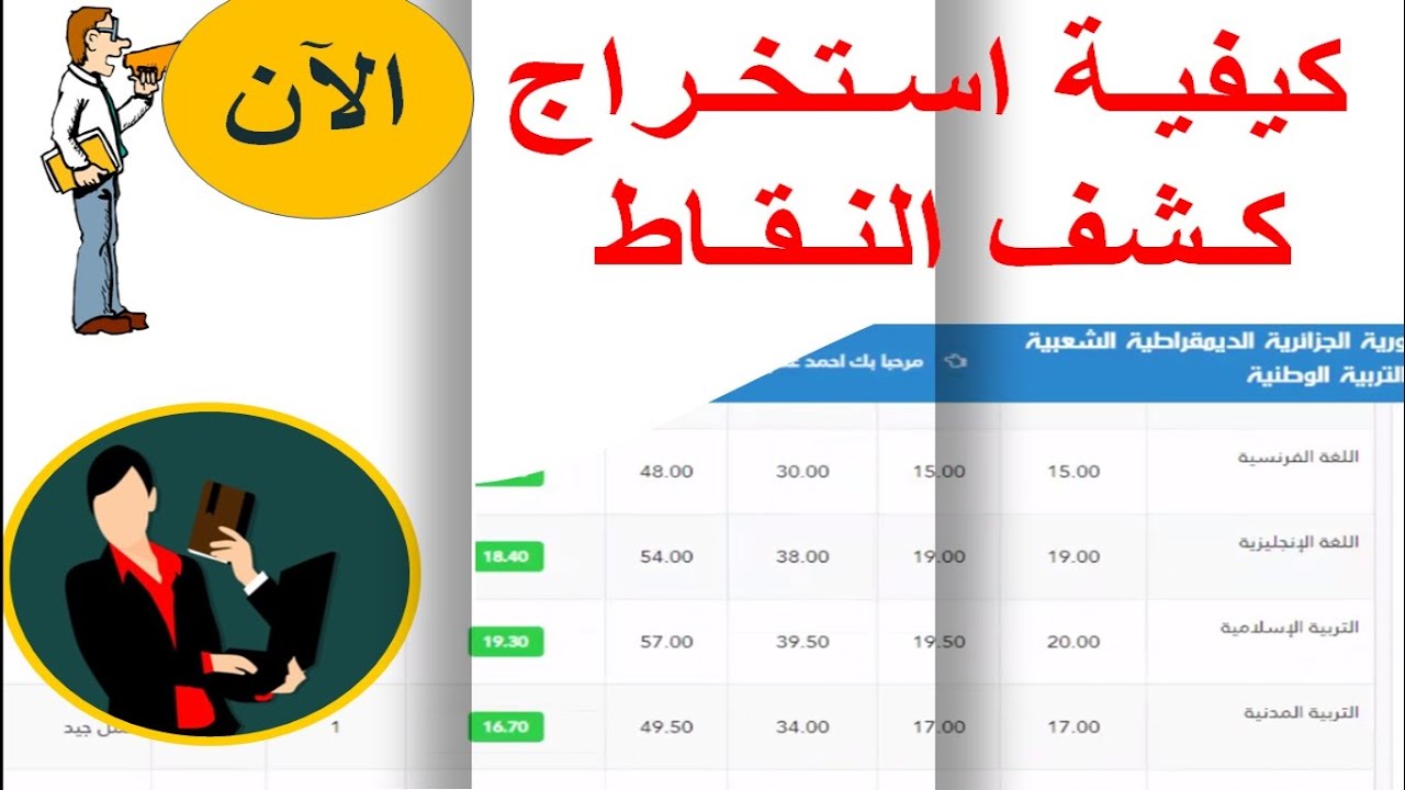 رابط موقع فضاء الاولياء لإستخراج كشف النقاط 2022 الجزائر “الفصل الثالث” tharwa.dz