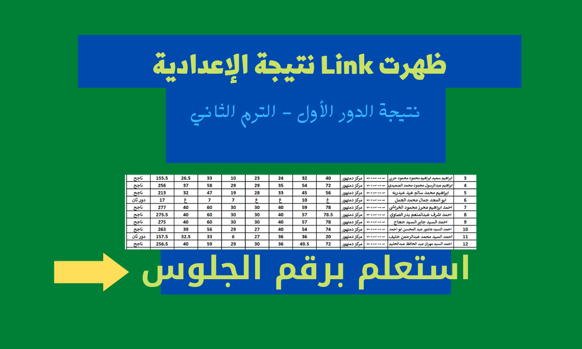 نتيجة الشهادة الاعدادية المنوفية