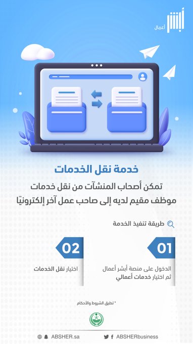 نقل الخدمات من ابشر أعمال