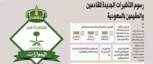 رسوم الزيارة العائلية في السعودية 2022