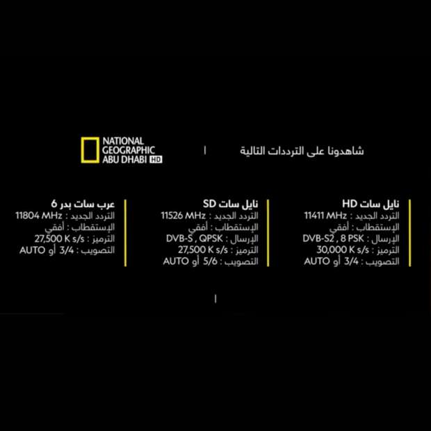 تردد قناة ناشيونال جيوغرافيك أبو ظبي على القمر الصناعي نايل سات وعرب سات 2022