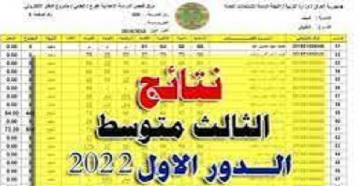 رابط استخراج نتائج الصف الثالث المتوسط 2022