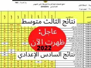  لينك ورابط الاستعلام عن نتائج الثالث متوسط 2022 الدور الأول