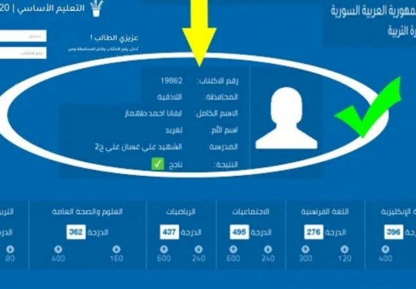 موقع استخراج نتائج التاسع 2022