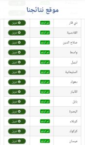 نتائج الثالث متوسط 2022 الدور الأول جميع المحافظات العراقية