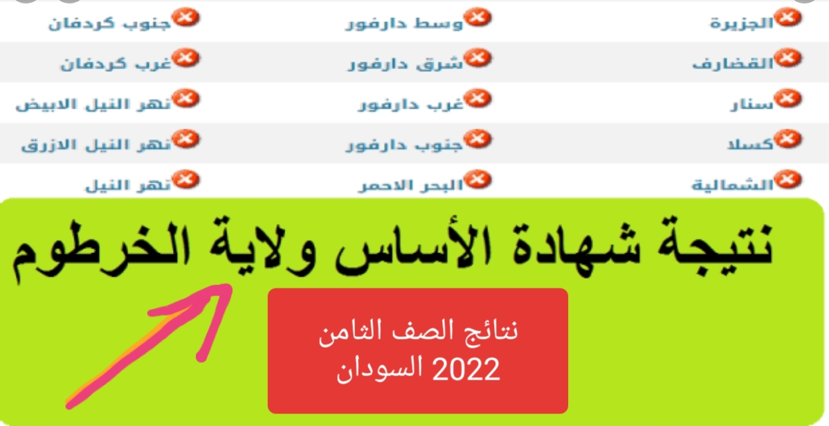 استخرج فورا نتيجة شهادة الاساس 2022 برقم الجلوس ولاية الخرطوم السودان مبروك للناجحين