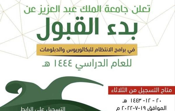 رابط استخراج نتائج قبول جامعة الملك عبدالعزيز للدبلوم والبكالوريوس 1444رابط استخراج نتائج قبول جامعة الملك عبدالعزيز للدبلوم والبكالوريوس 1444