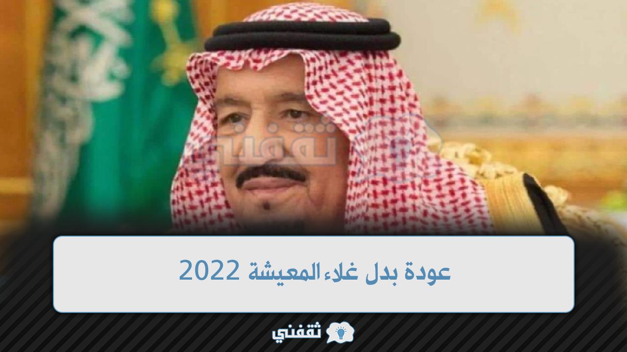 عودة بدل غلاء المعيشة 2022