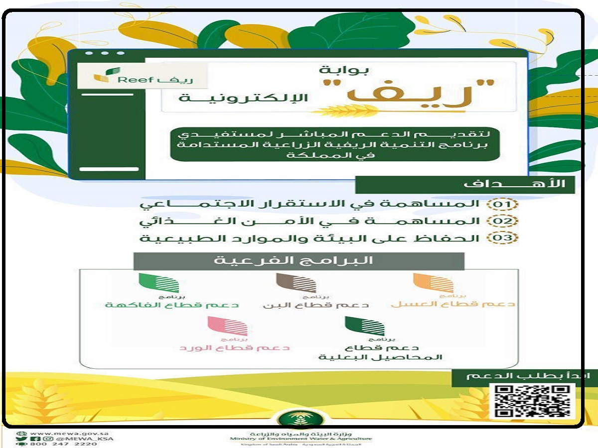 طريقة التسجيل في دعم الريف بالسعودية 2022