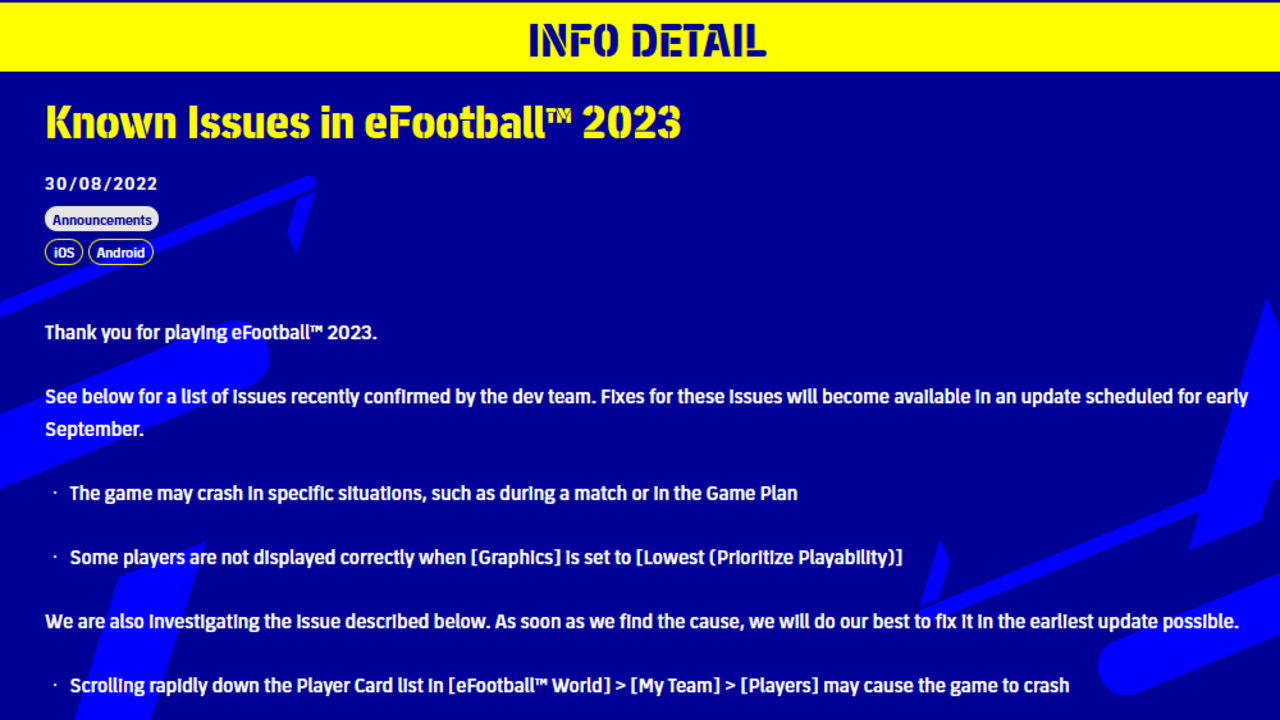 تثبيت eFootball V 2.0.0 2023