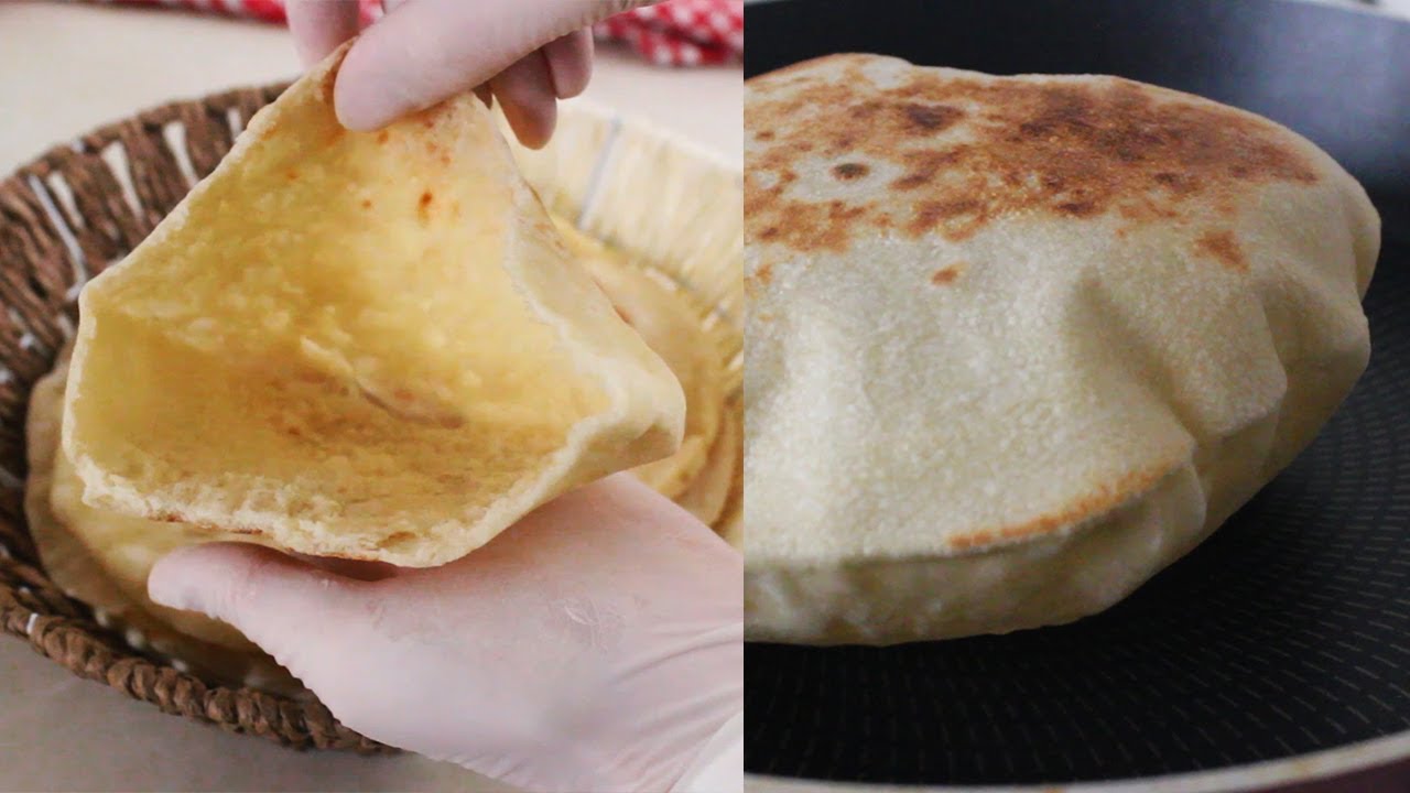 طريقة تسوية الخبز المصري بالطاسة