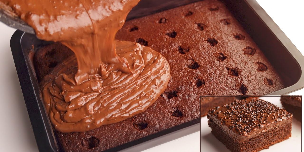 طريقة عمل كيك الشوكولاتة هشه وقطنية